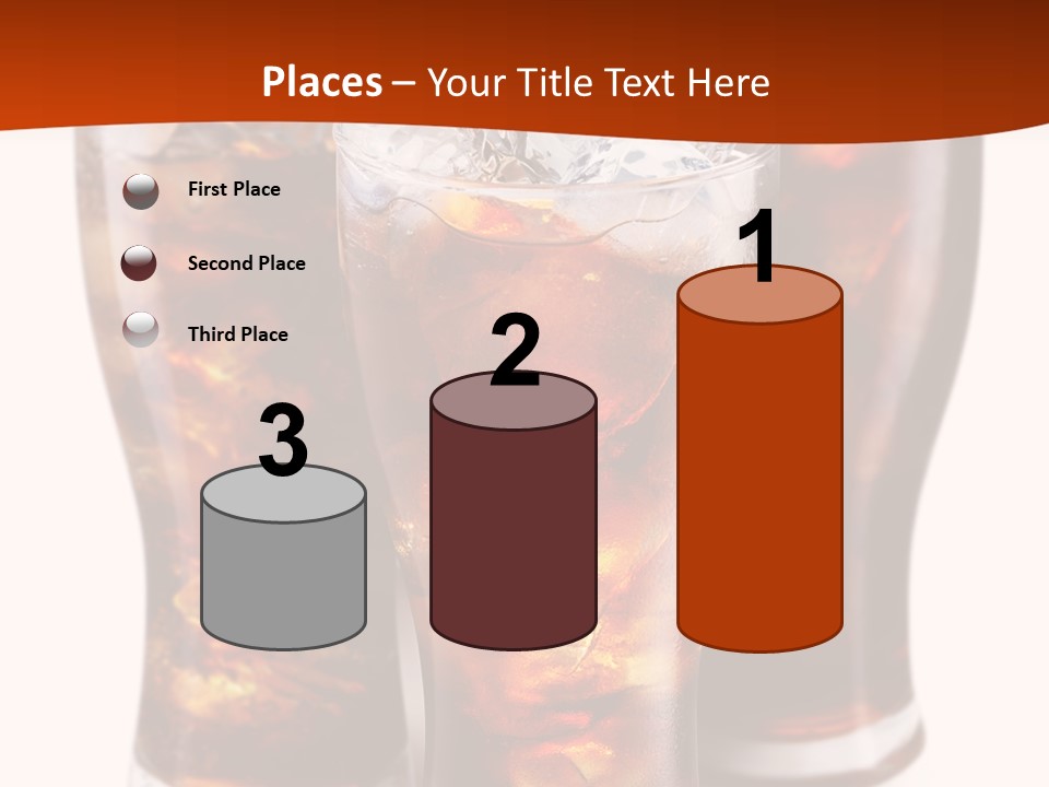 Soda White Cup PowerPoint Template