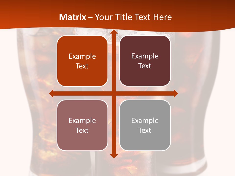 Soda White Cup PowerPoint Template