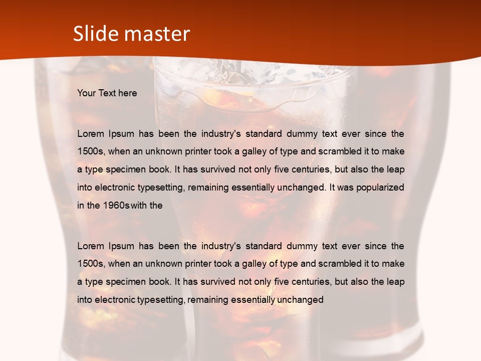 Soda White Cup PowerPoint Template