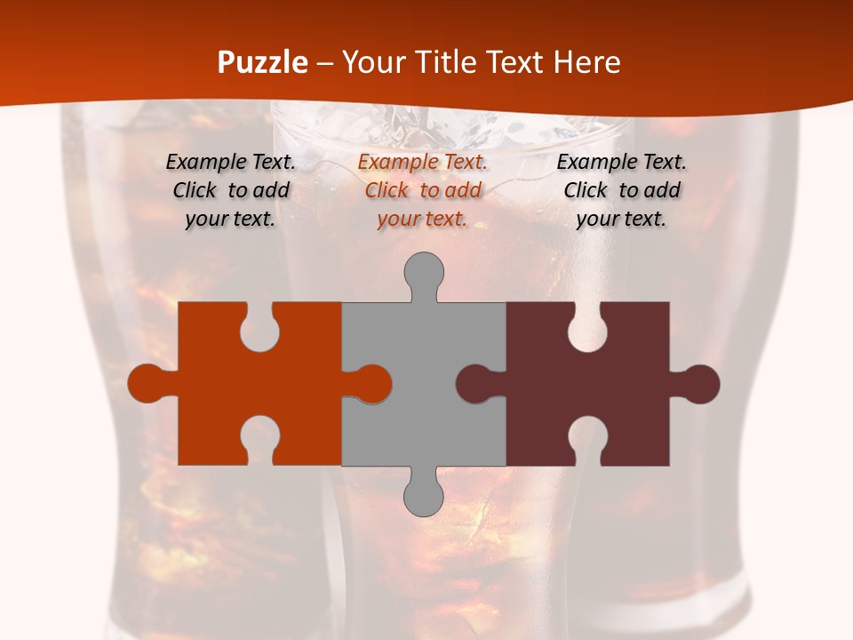 Soda White Cup PowerPoint Template