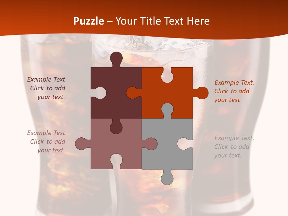 Soda White Cup PowerPoint Template