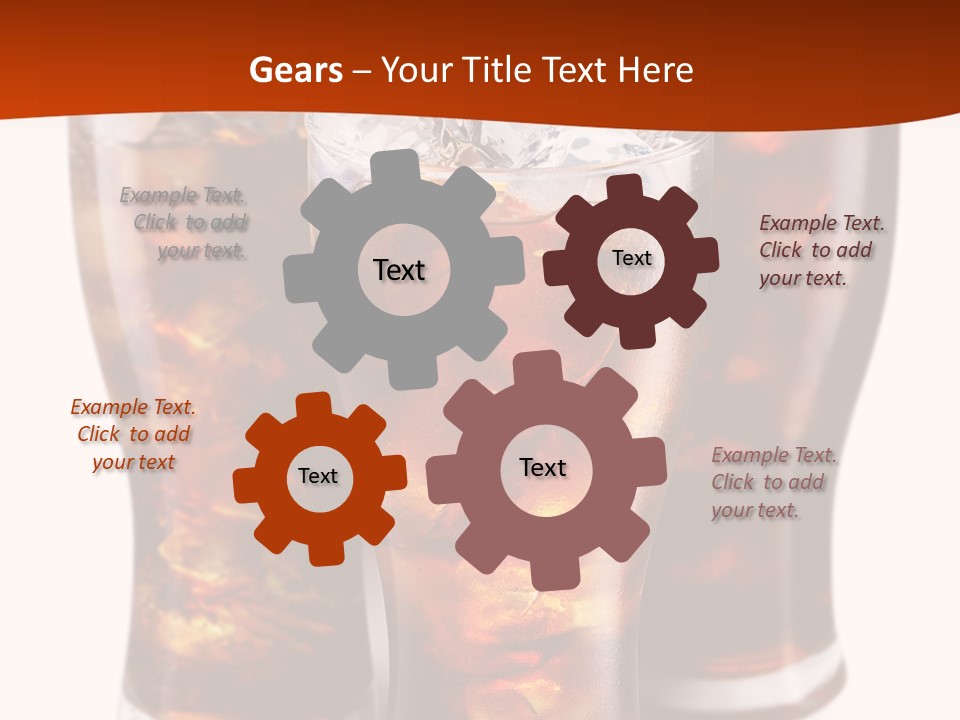 Soda White Cup PowerPoint Template