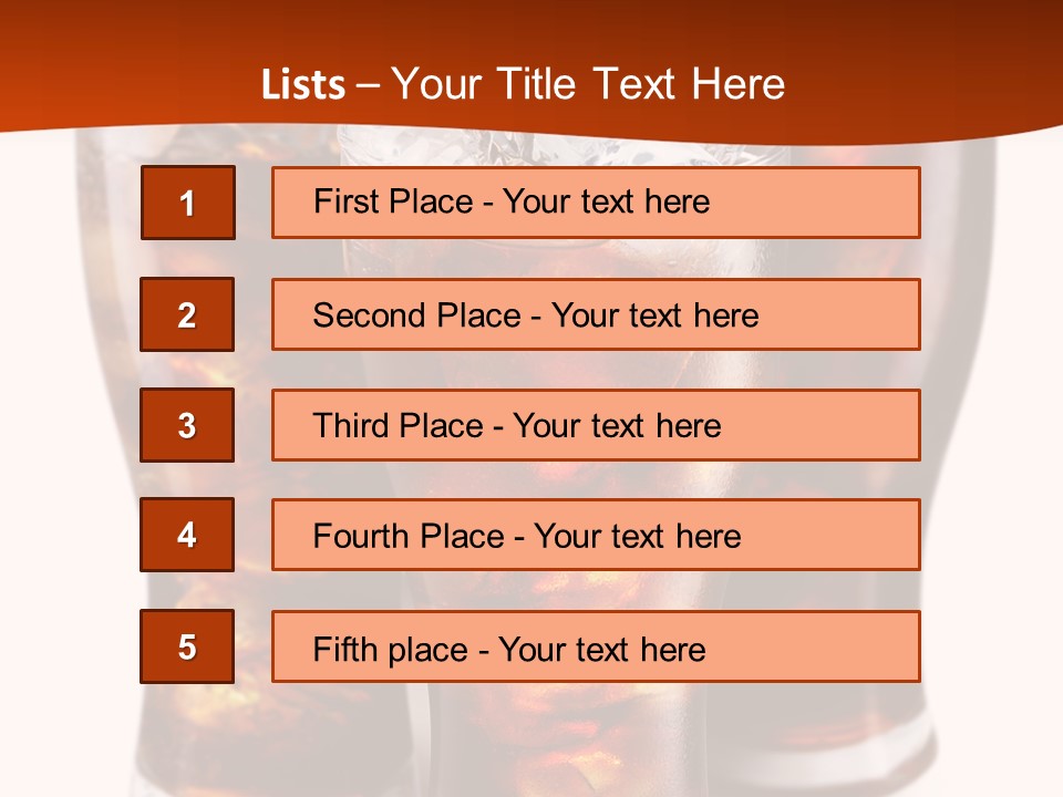 Soda White Cup PowerPoint Template