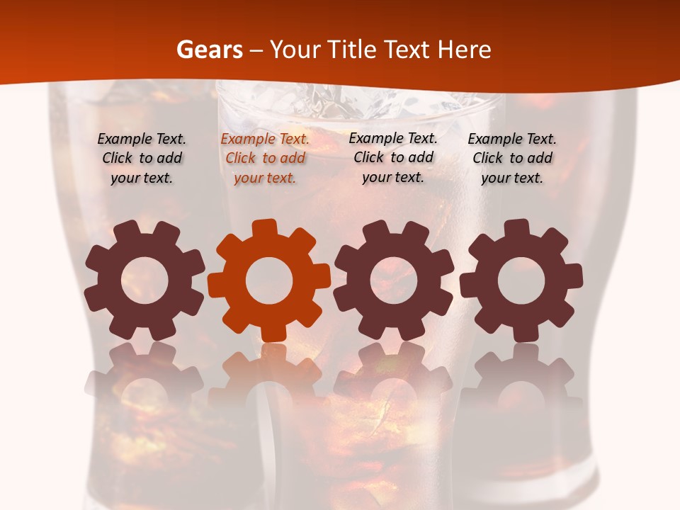 Soda White Cup PowerPoint Template