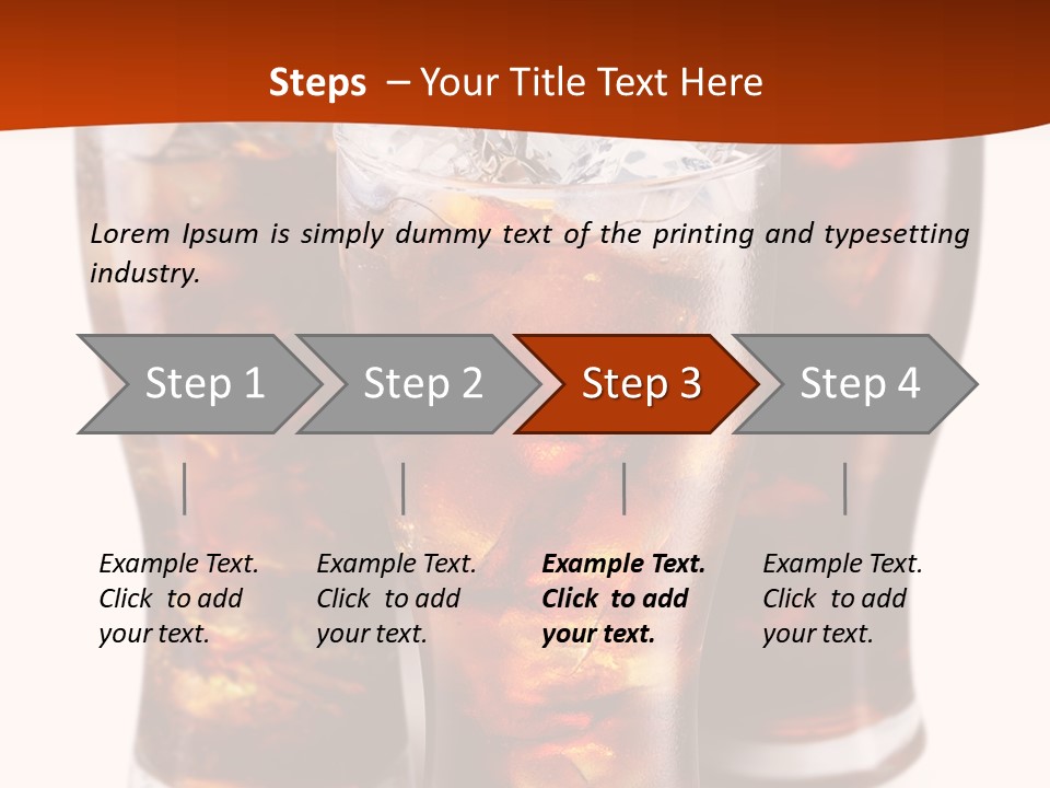 Soda White Cup PowerPoint Template