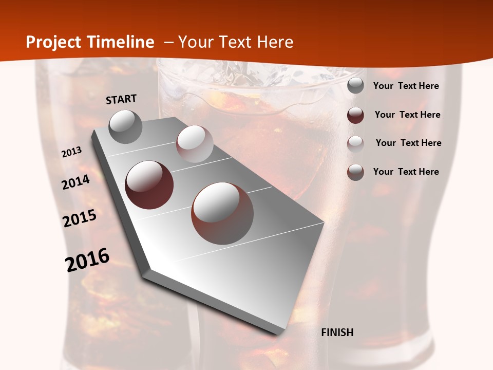 Soda White Cup PowerPoint Template