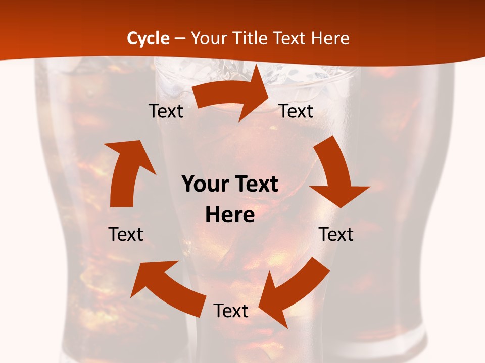 Soda White Cup PowerPoint Template