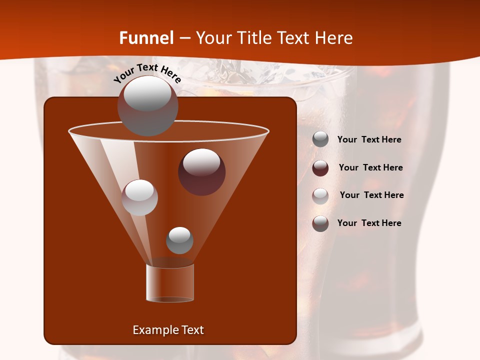 Soda White Cup PowerPoint Template