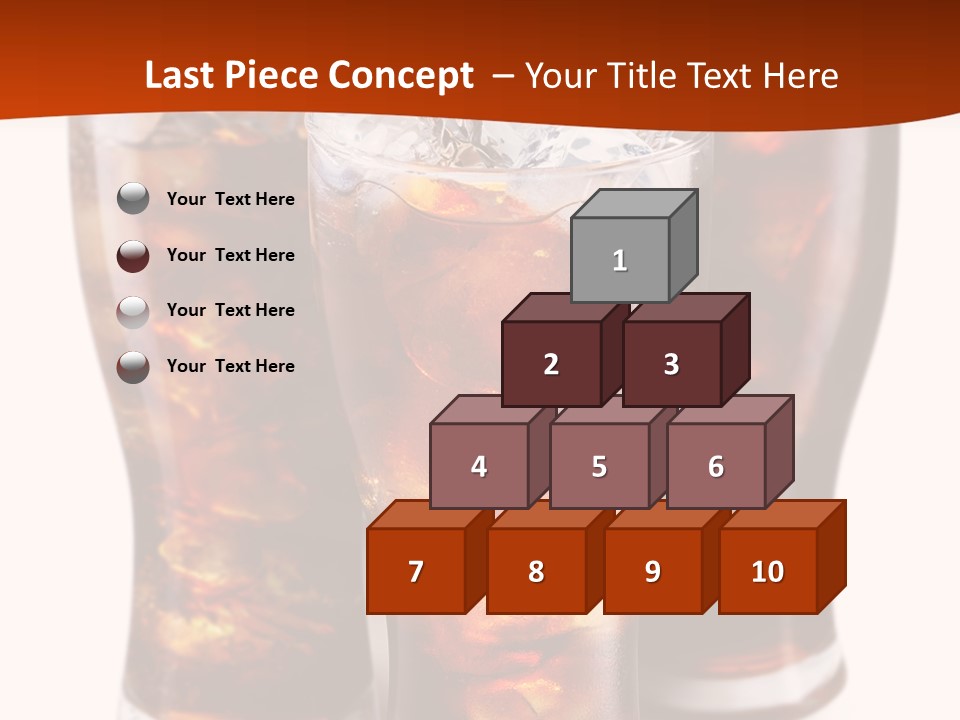 Soda White Cup PowerPoint Template