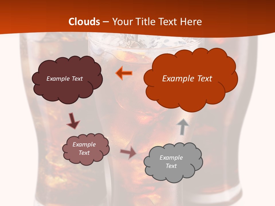 Soda White Cup PowerPoint Template