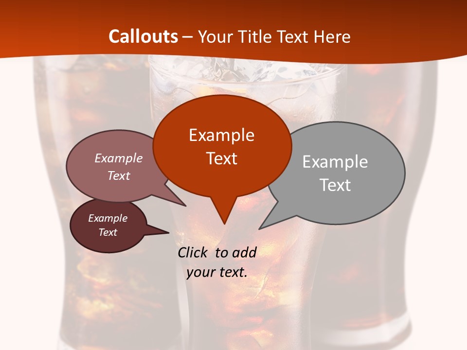 Soda White Cup PowerPoint Template