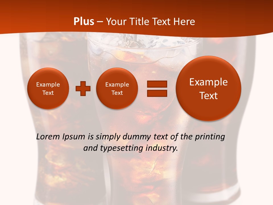 Soda White Cup PowerPoint Template