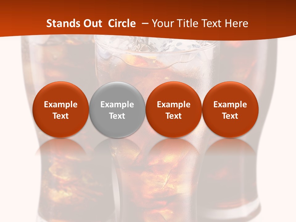 Soda White Cup PowerPoint Template