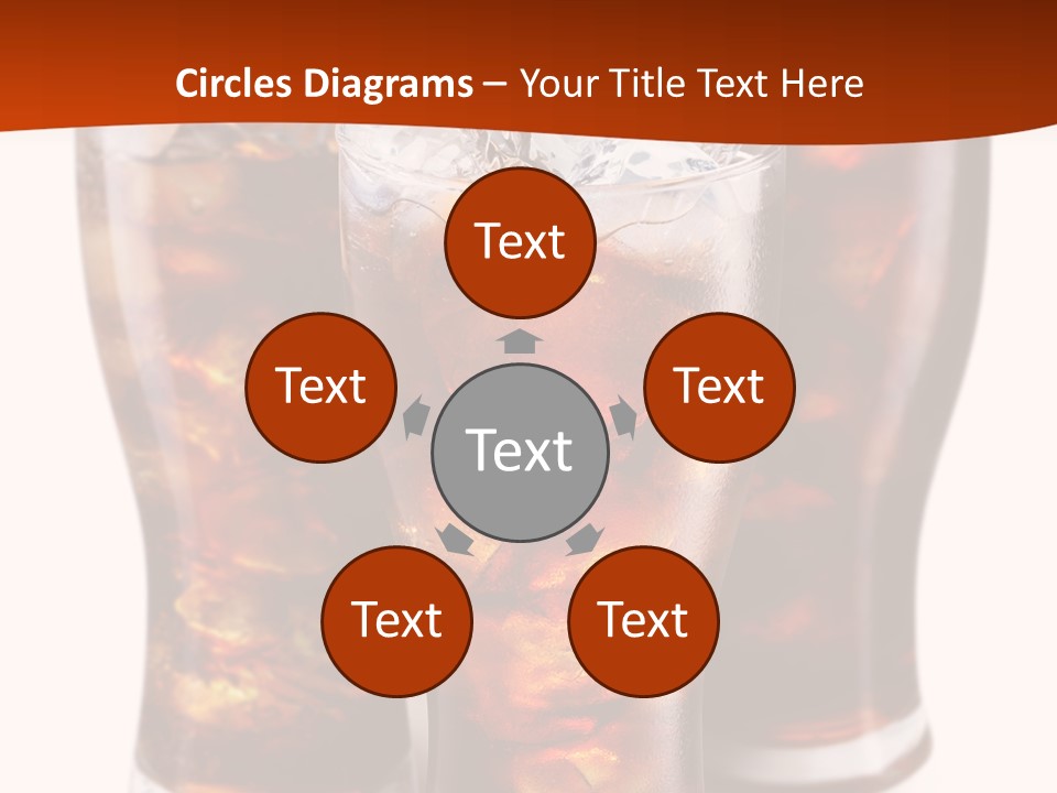 Soda White Cup PowerPoint Template