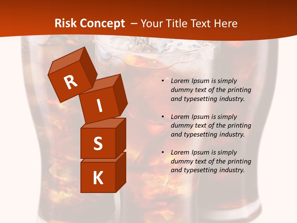 Soda White Cup PowerPoint Template