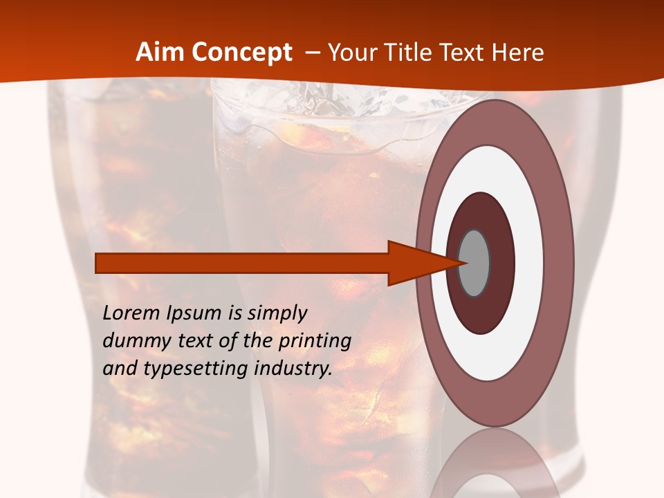 Soda White Cup PowerPoint Template