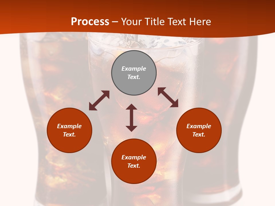 Soda White Cup PowerPoint Template