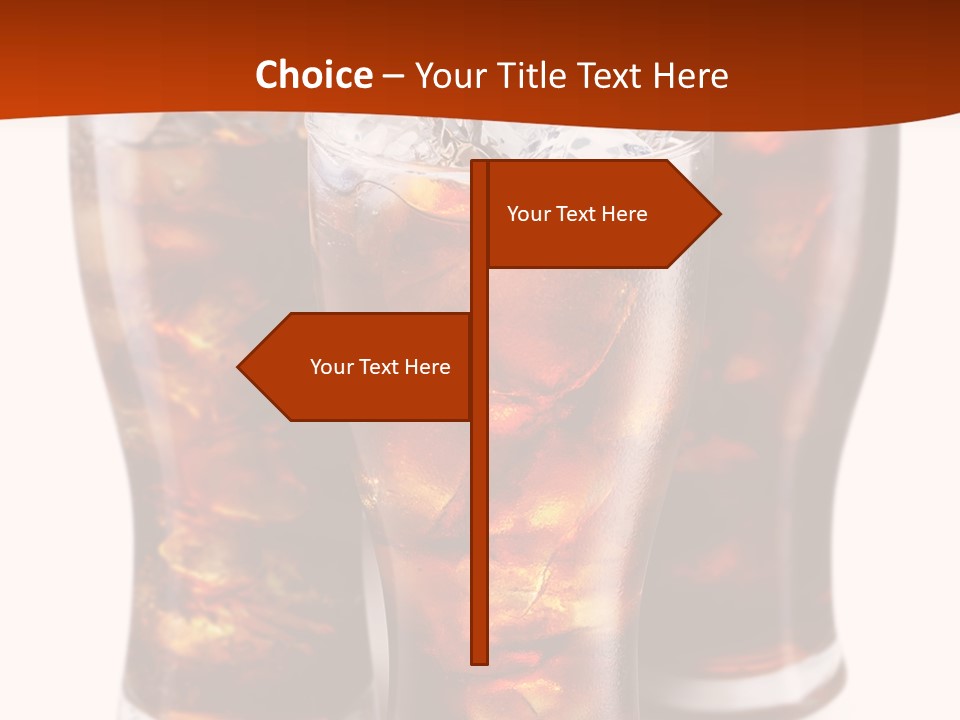 Soda White Cup PowerPoint Template
