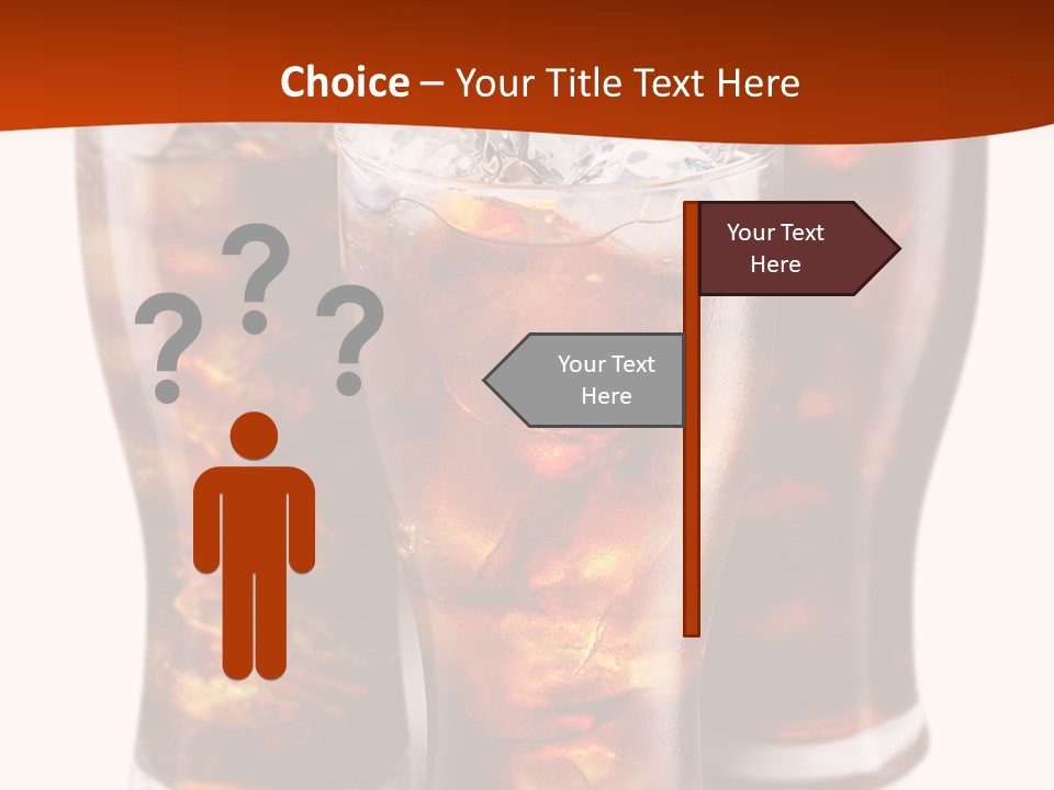 Soda White Cup PowerPoint Template