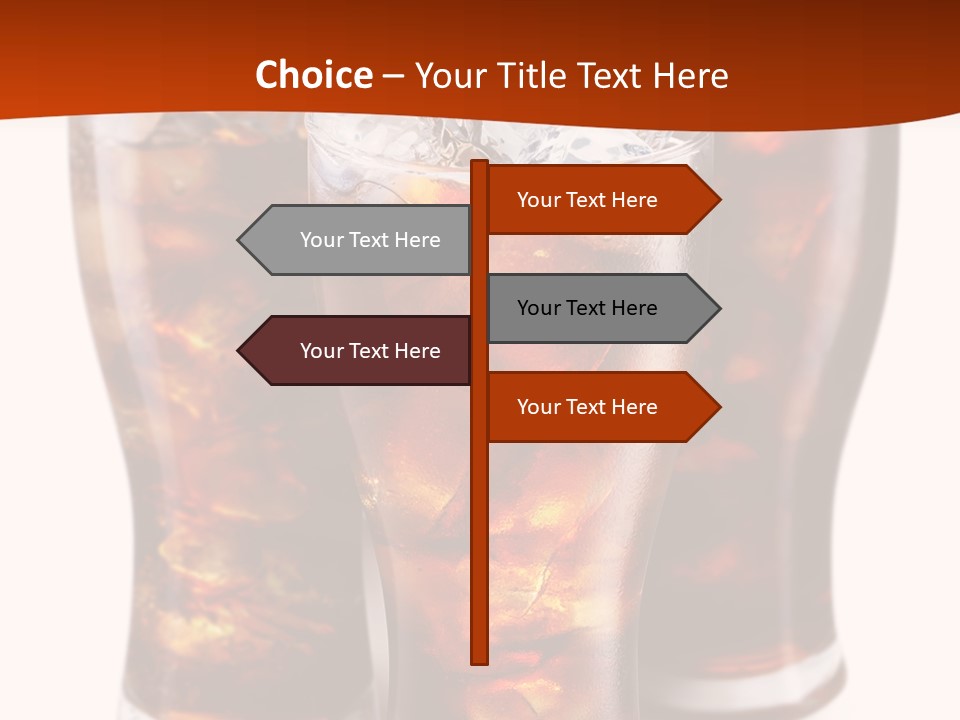 Soda White Cup PowerPoint Template