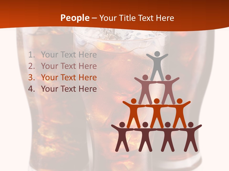 Soda White Cup PowerPoint Template