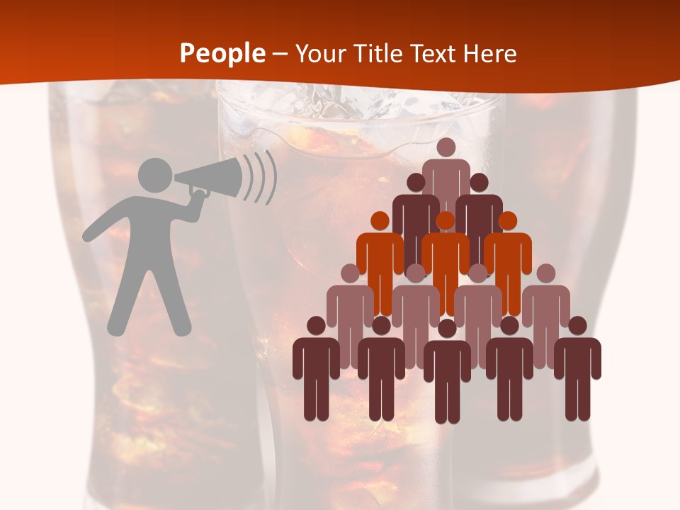 Soda White Cup PowerPoint Template