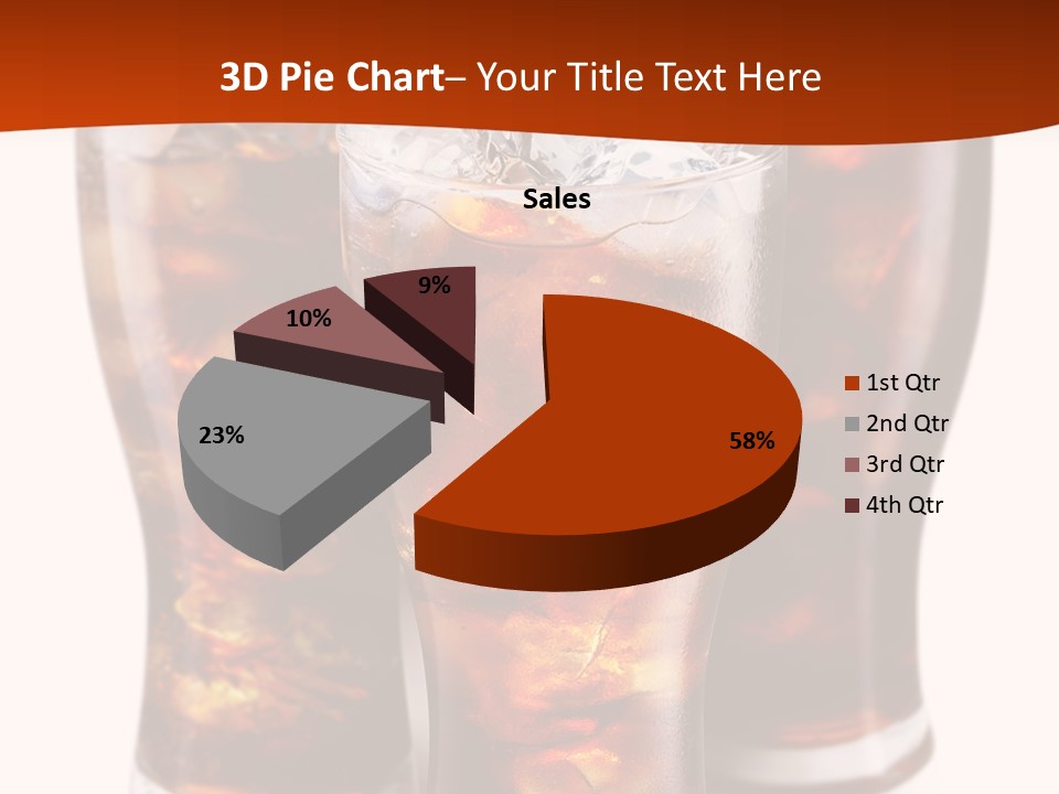 Soda White Cup PowerPoint Template
