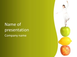 Lime Over Loss PowerPoint Template