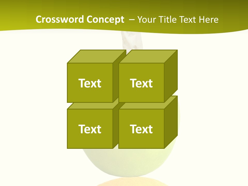 Lime Over Loss PowerPoint Template