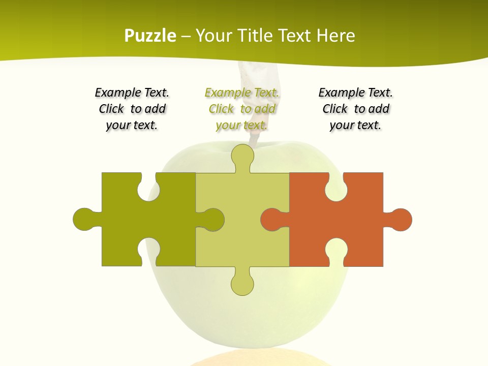 Lime Over Loss PowerPoint Template