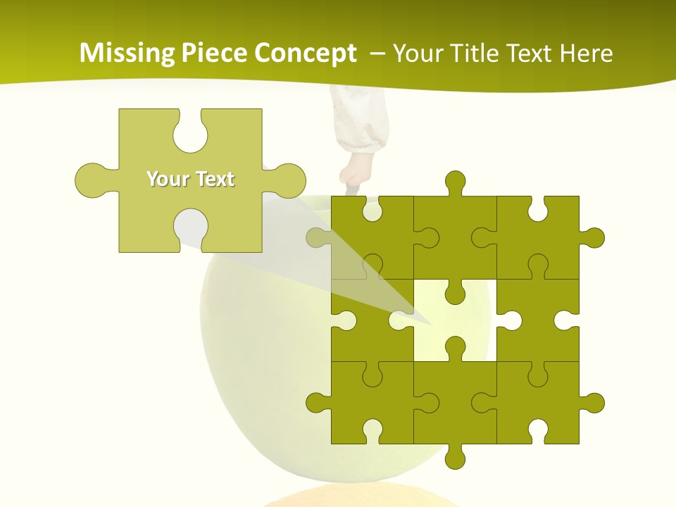 Lime Over Loss PowerPoint Template