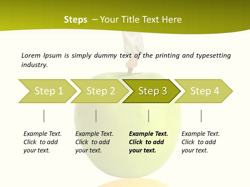 Lime Over Loss PowerPoint Template