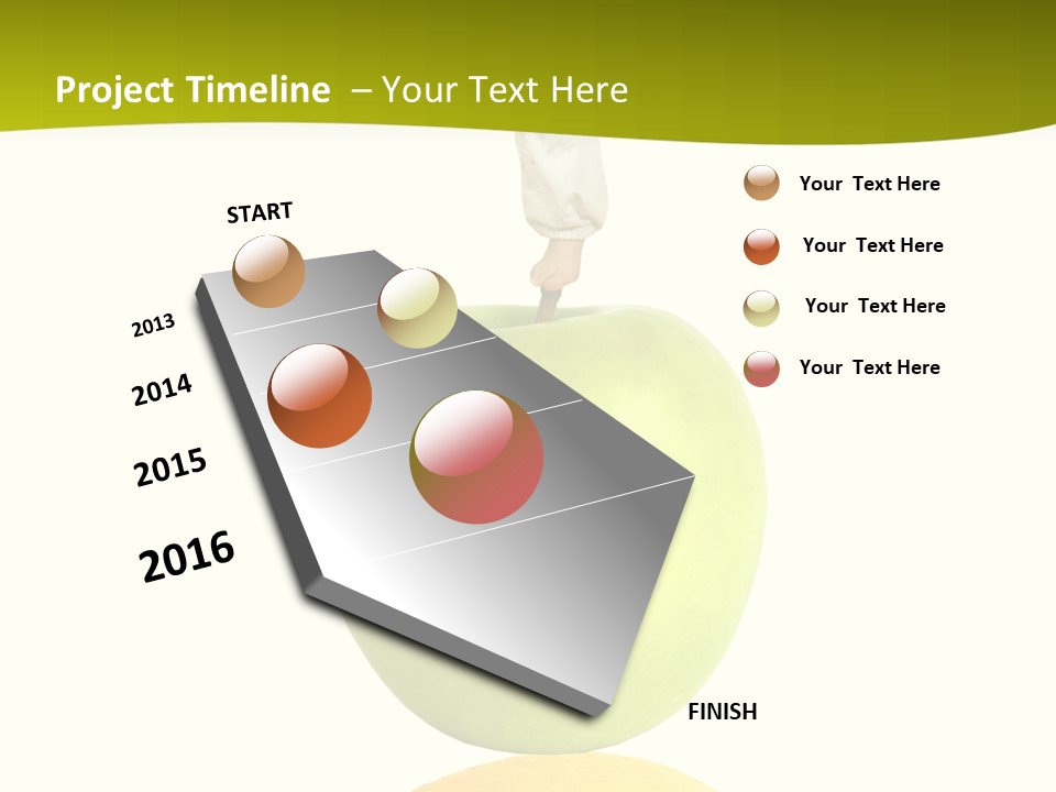 Lime Over Loss PowerPoint Template