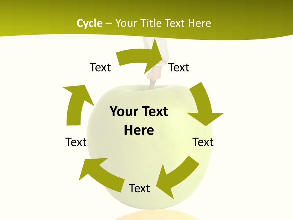 Lime Over Loss PowerPoint Template