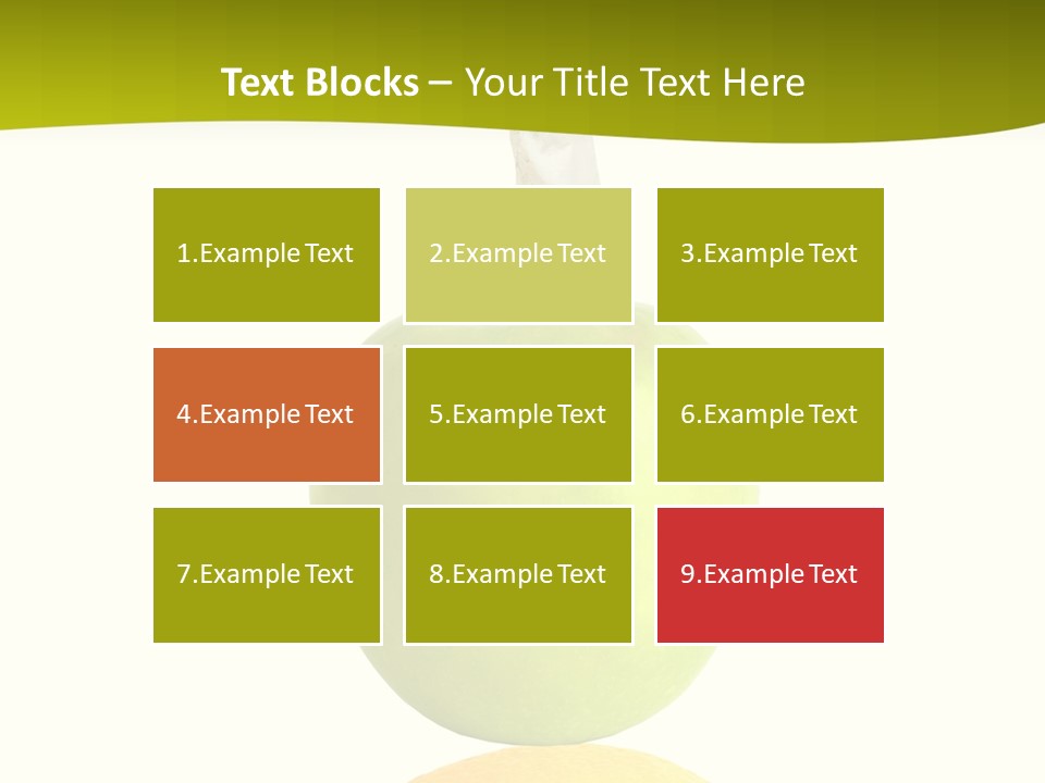Lime Over Loss PowerPoint Template