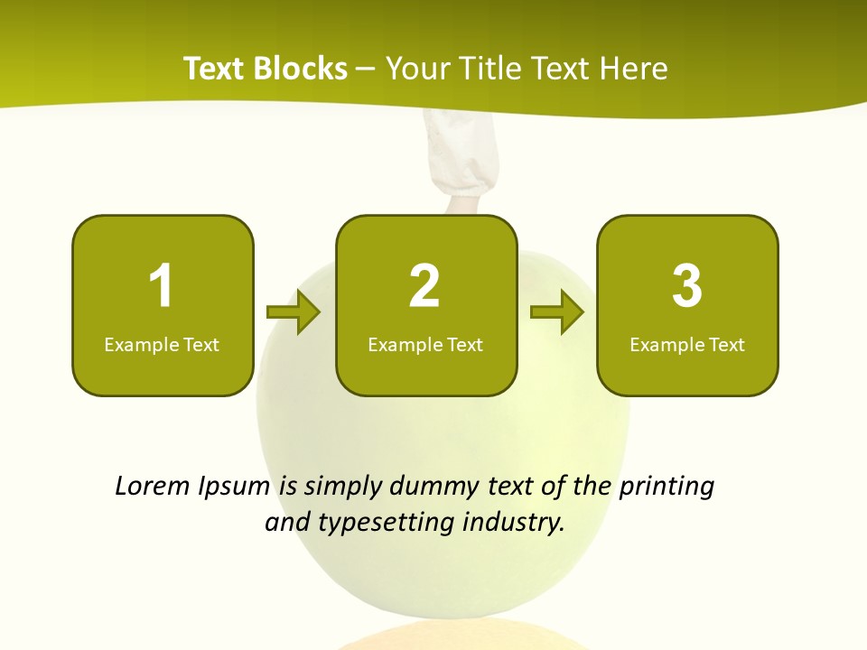 Lime Over Loss PowerPoint Template
