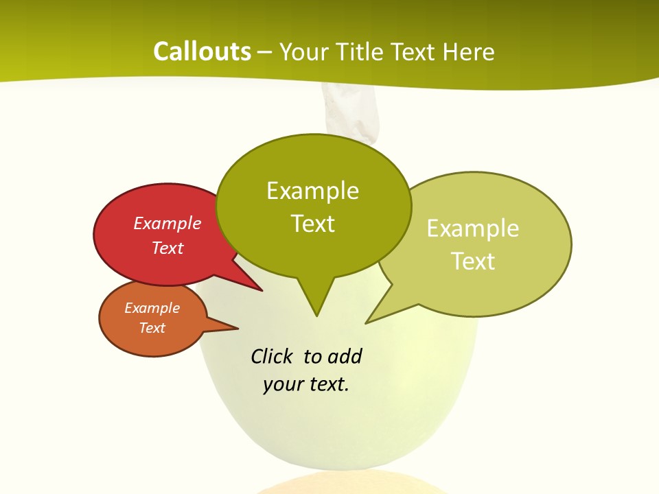 Lime Over Loss PowerPoint Template