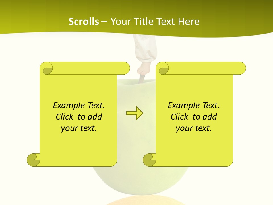 Lime Over Loss PowerPoint Template