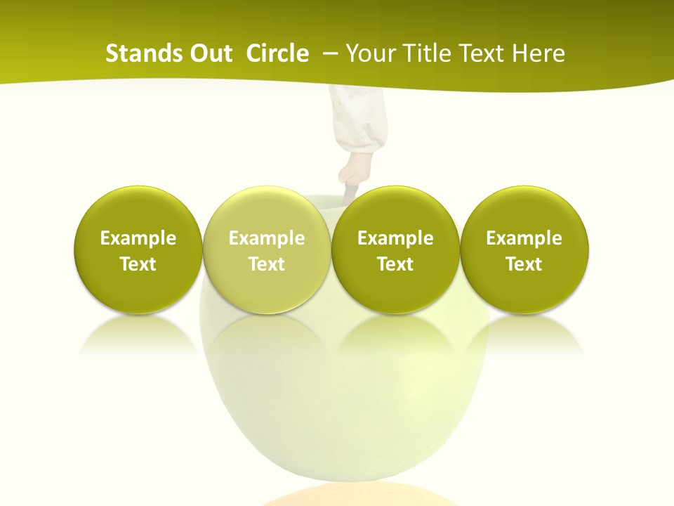 Lime Over Loss PowerPoint Template