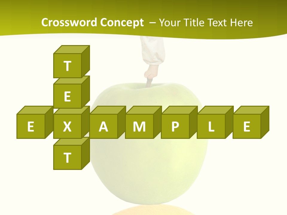 Lime Over Loss PowerPoint Template