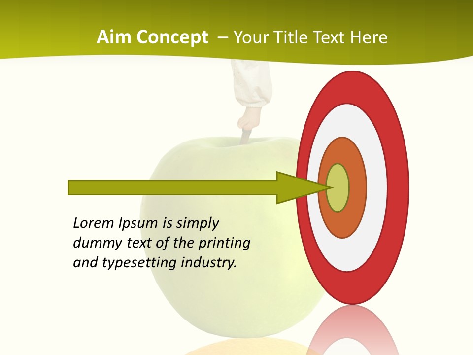 Lime Over Loss PowerPoint Template