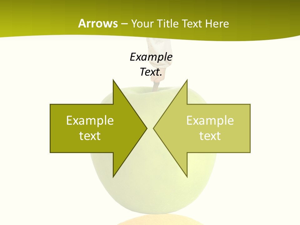 Lime Over Loss PowerPoint Template