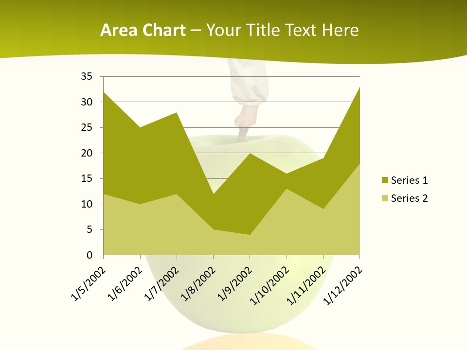 Lime Over Loss PowerPoint Template