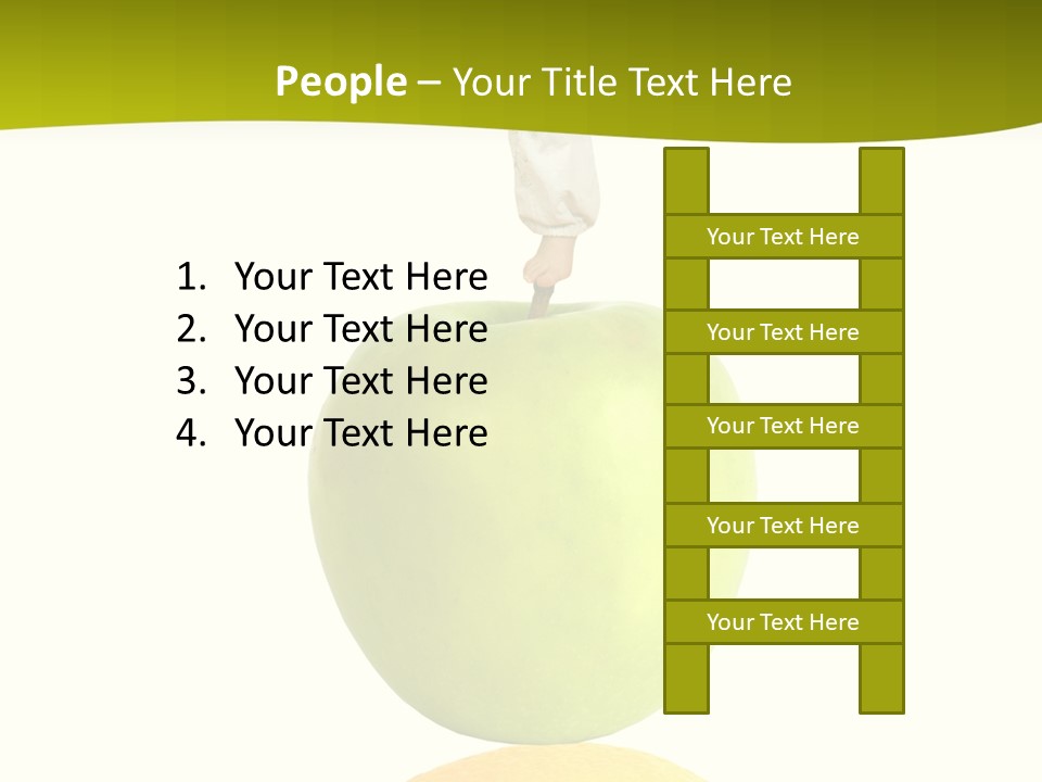 Lime Over Loss PowerPoint Template