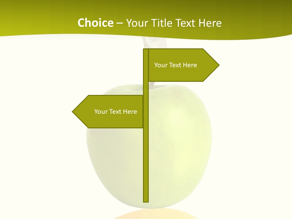 Lime Over Loss PowerPoint Template