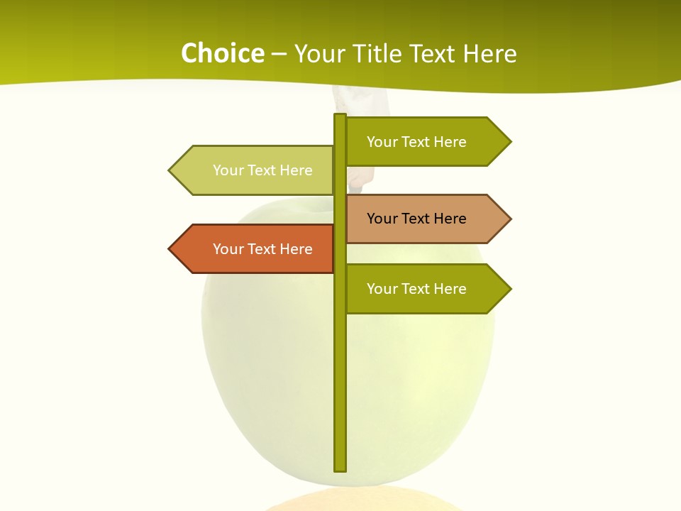 Lime Over Loss PowerPoint Template