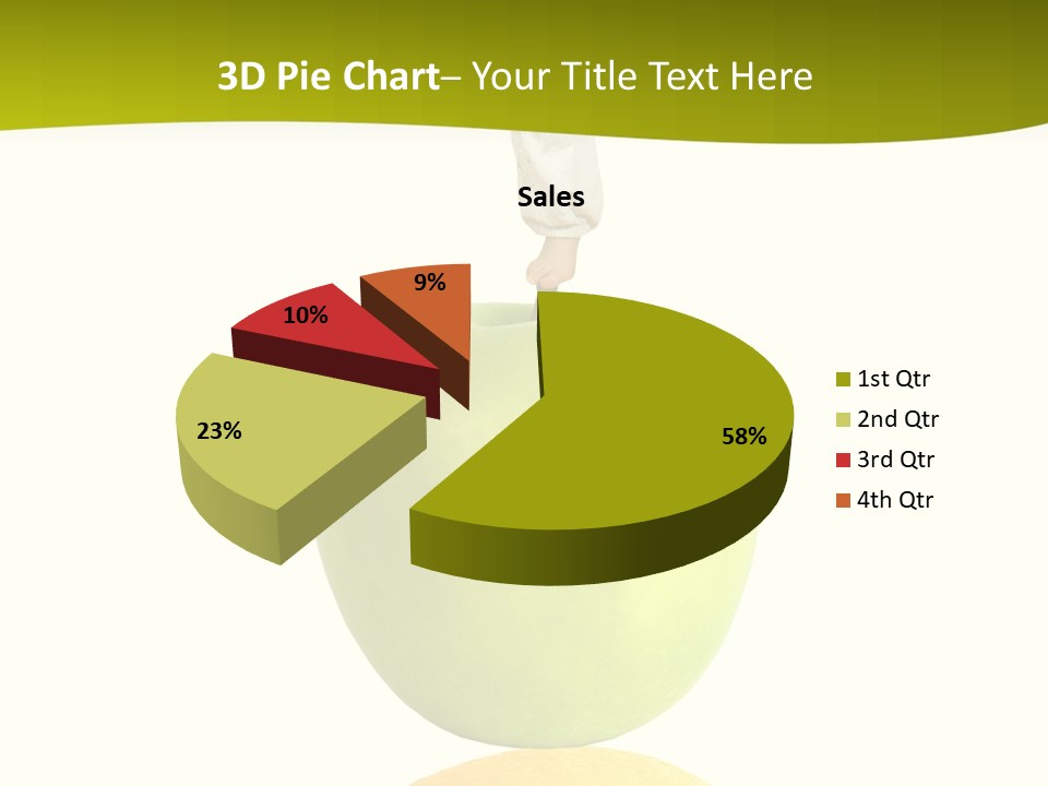 Lime Over Loss PowerPoint Template