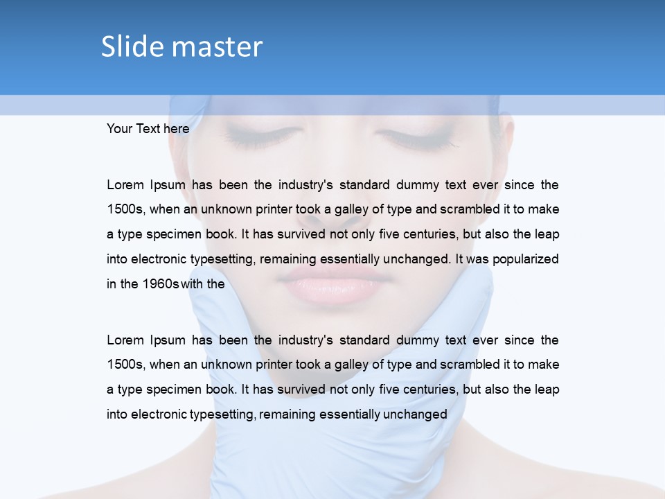 Plastic Woman Pretty PowerPoint Template