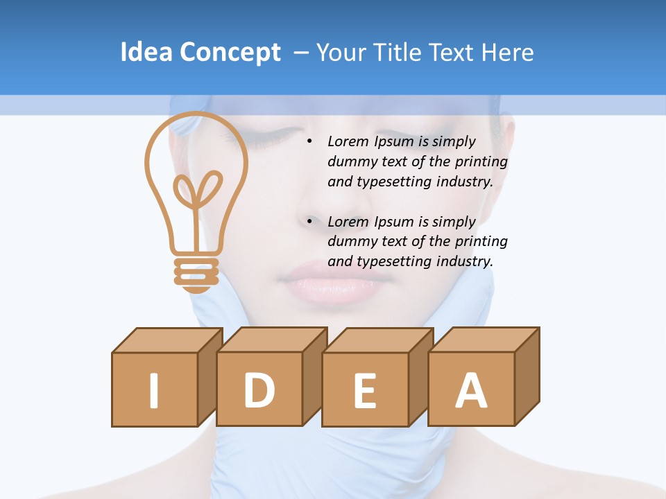 Plastic Woman Pretty PowerPoint Template