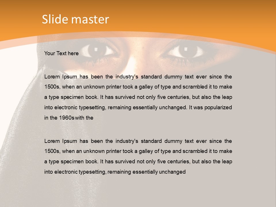 Middle Mysterious Beautiful PowerPoint Template